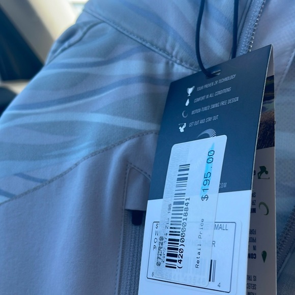 Top Golf men Zero Restriction gray Long Sleeve Windbreaker Size S new - Picture 4 of 9